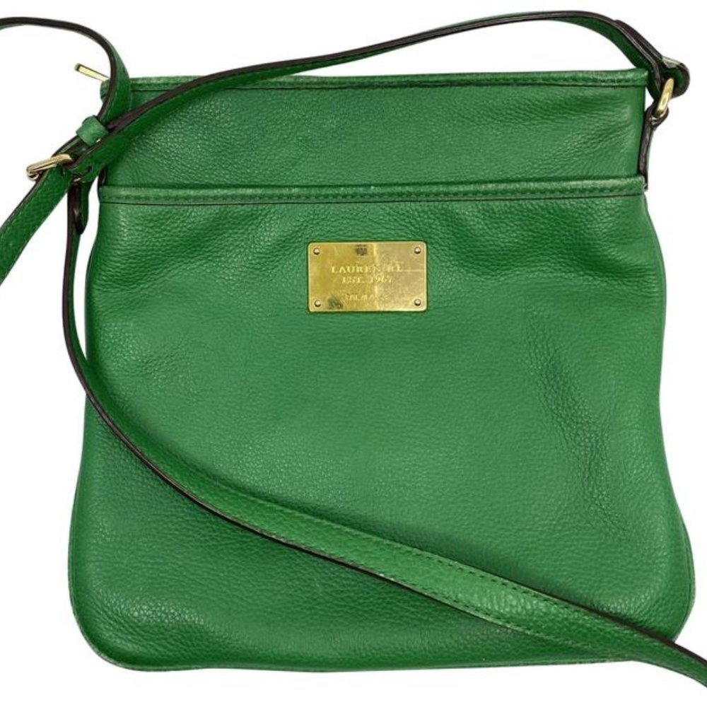 RALPH LAUREN Green Medium leather Cross-body